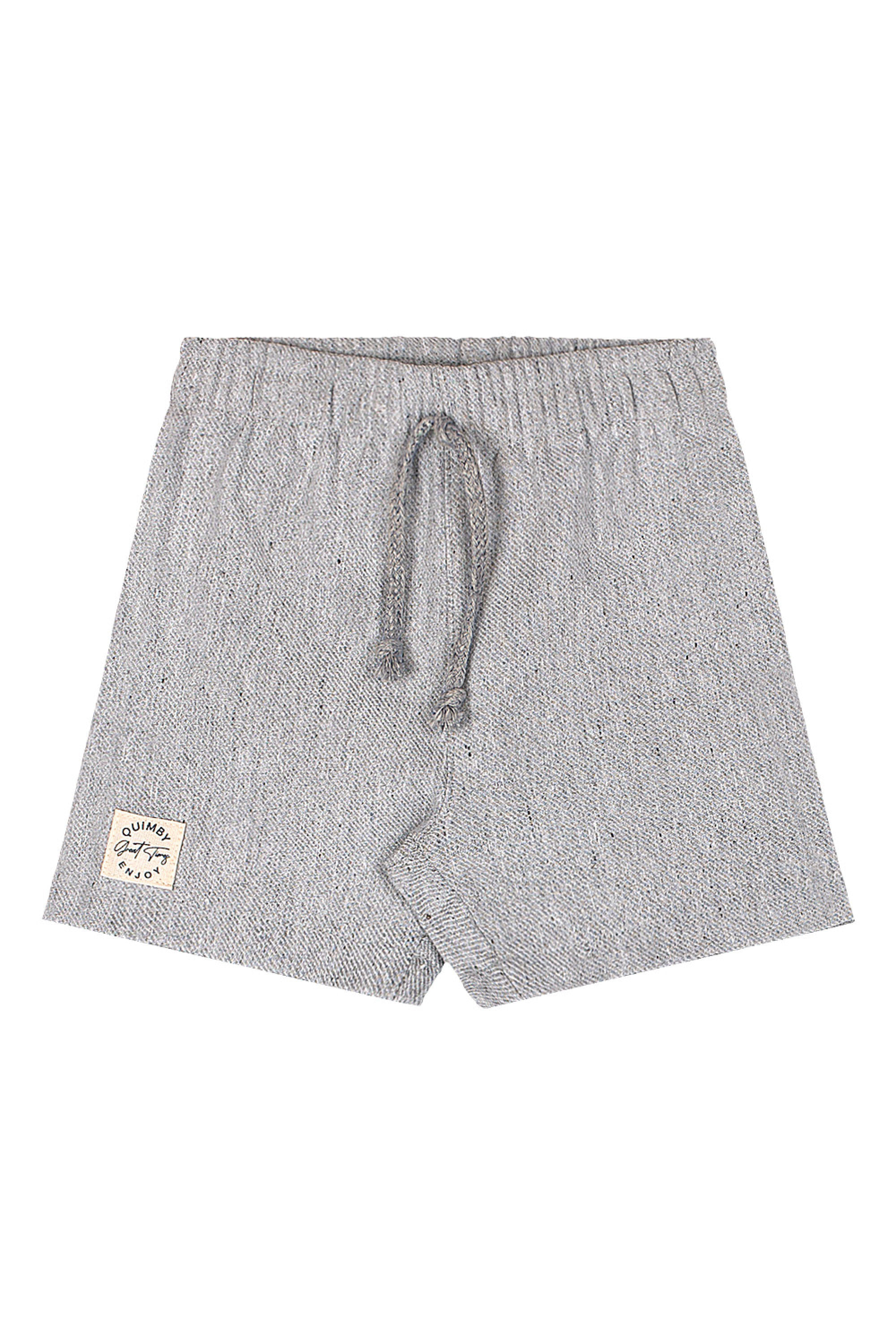 Conjunto Bebê Menino Camisa Algodão e Bermuda Sarjada (Amarelo) Quimby - Imagem 34